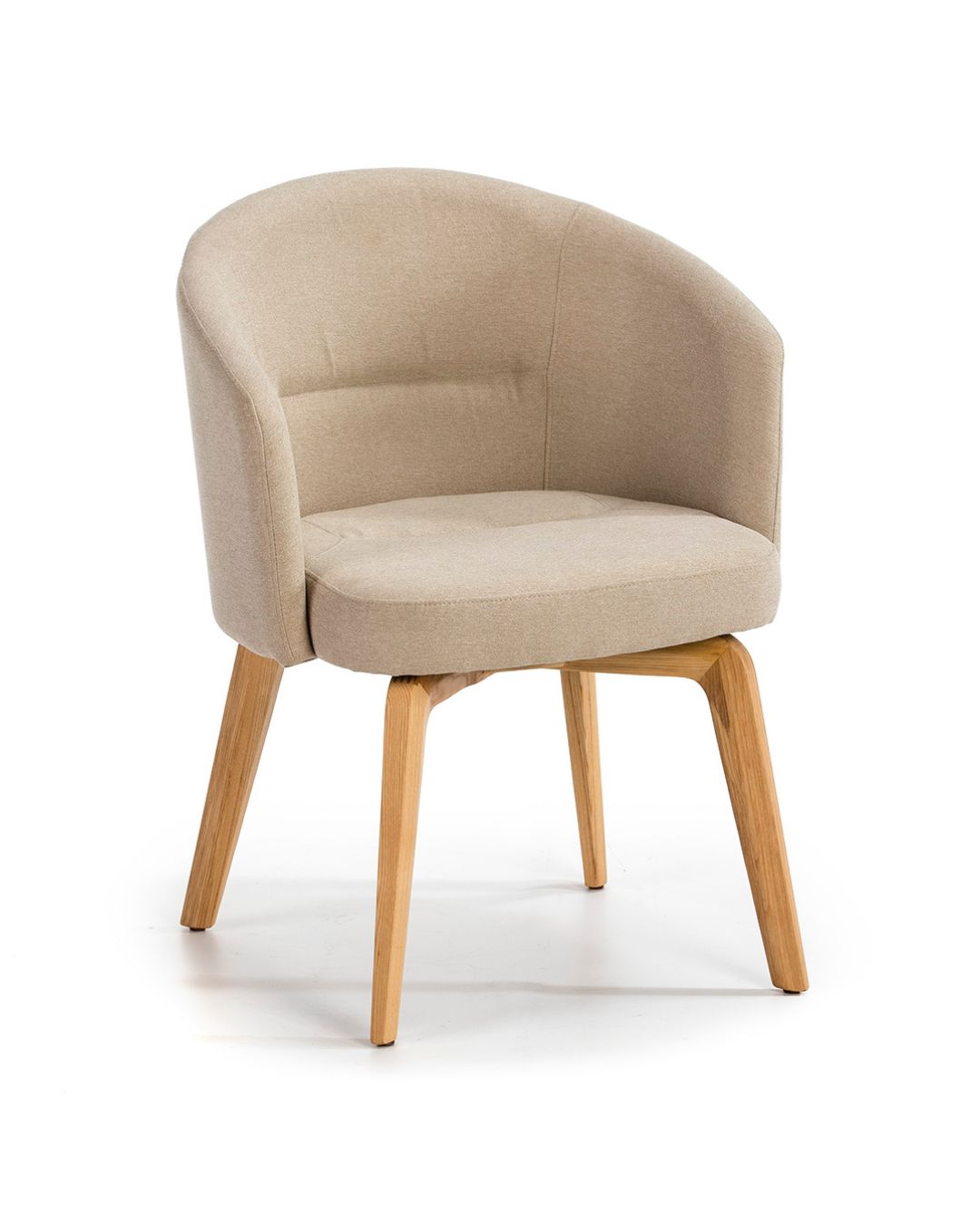 SILLA 61x59x78 MADERA NATURAL/TELA BEIGE