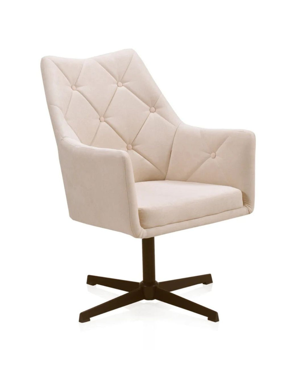 SILLON GIRATORIO TAPIZADO, PATAS METALICAS