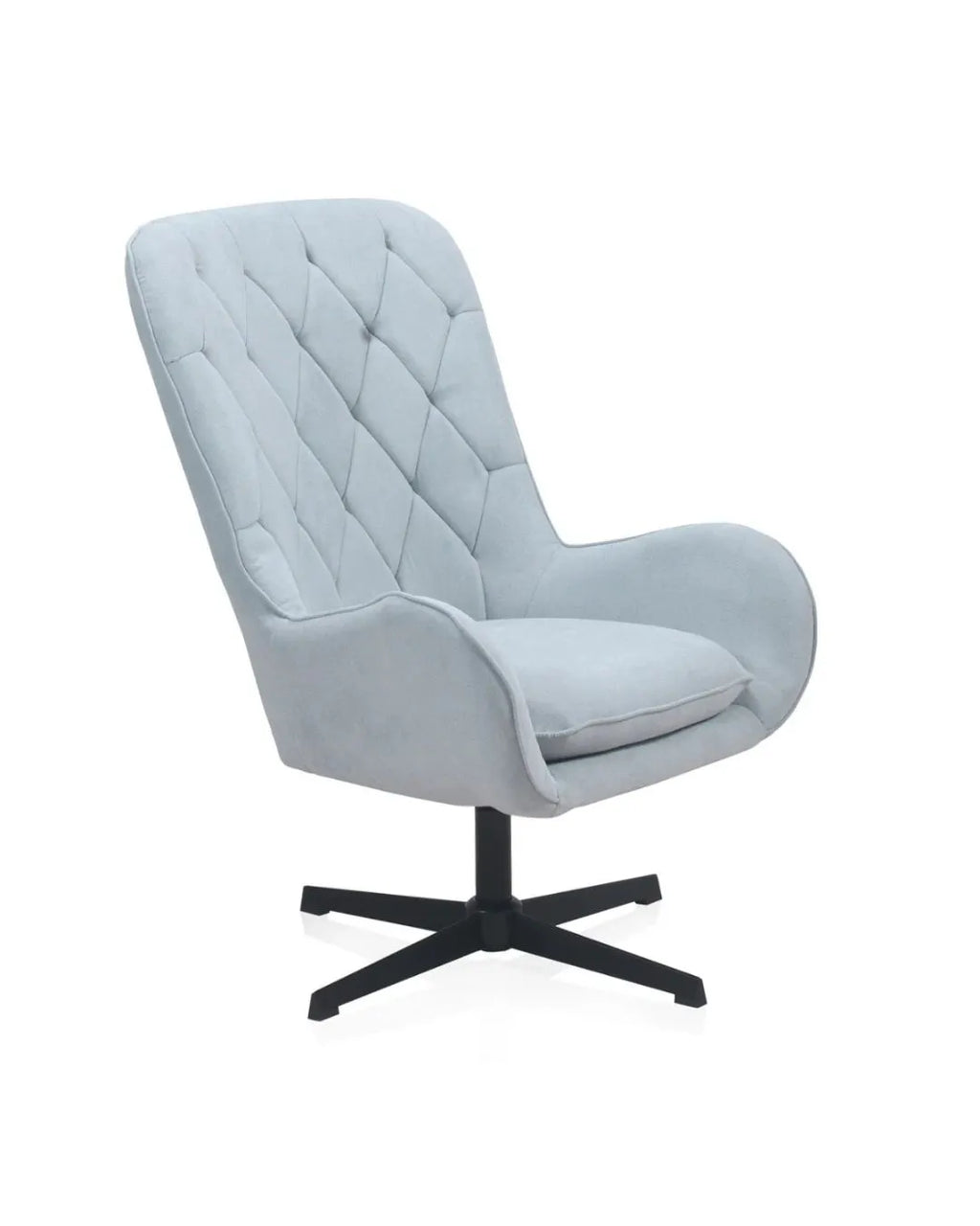 SILLON GIRATORIO TAPIZADO, PATAS METALICAS