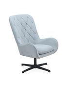 SILLON GIRATORIO TAPIZADO, PATAS METALICAS