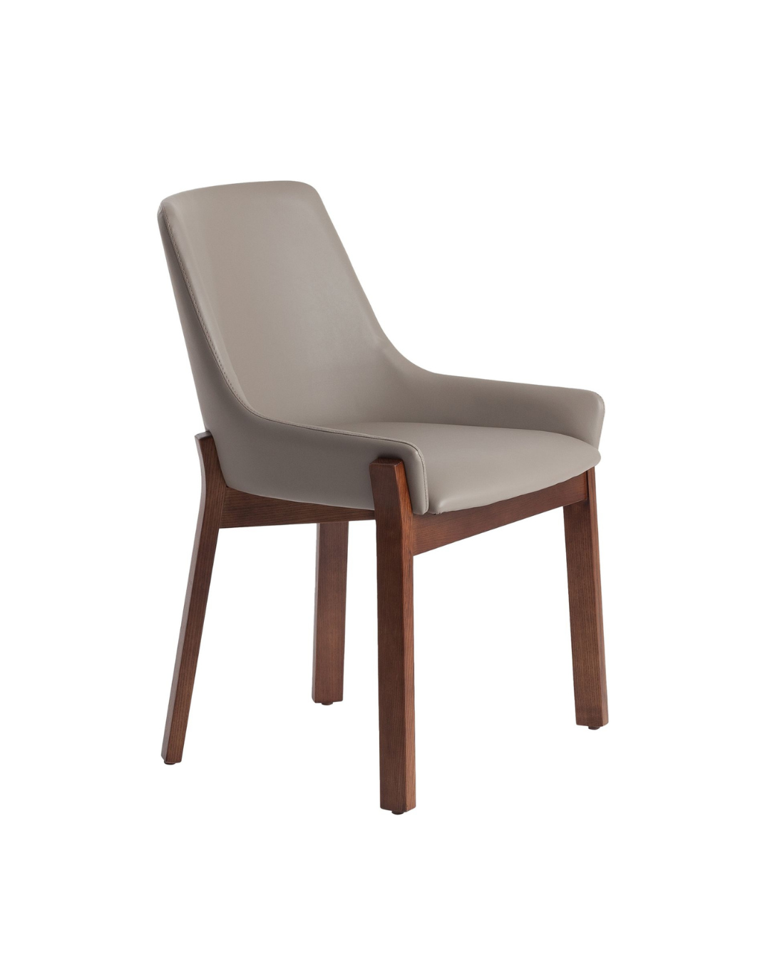 Silla polipiel visón oscuro