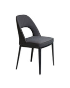 Silla tela gris oscuro