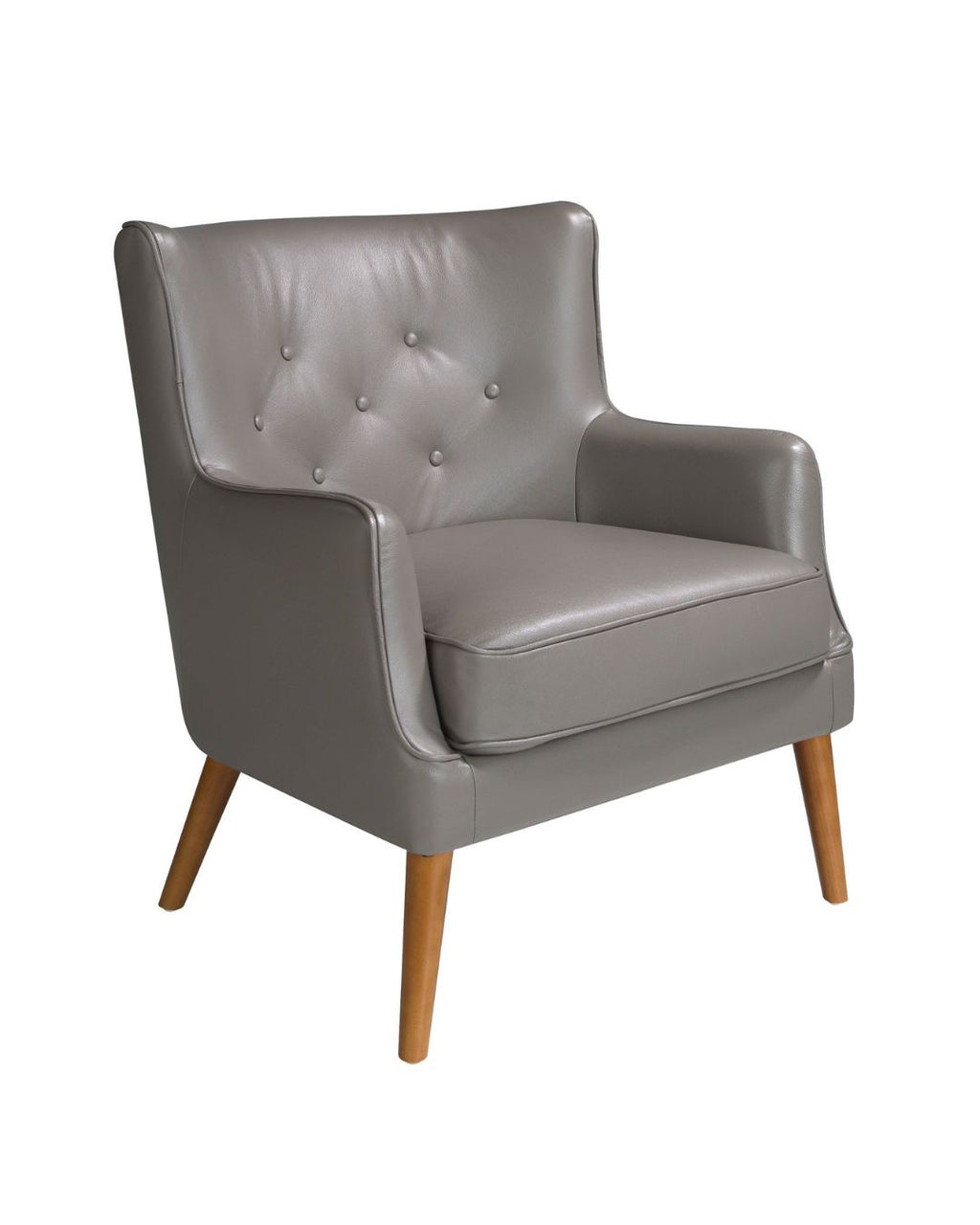 Sillón Chester piel gris oscuro