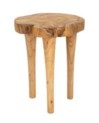 Taburete de madera reciclada Ø 35x45 cm.