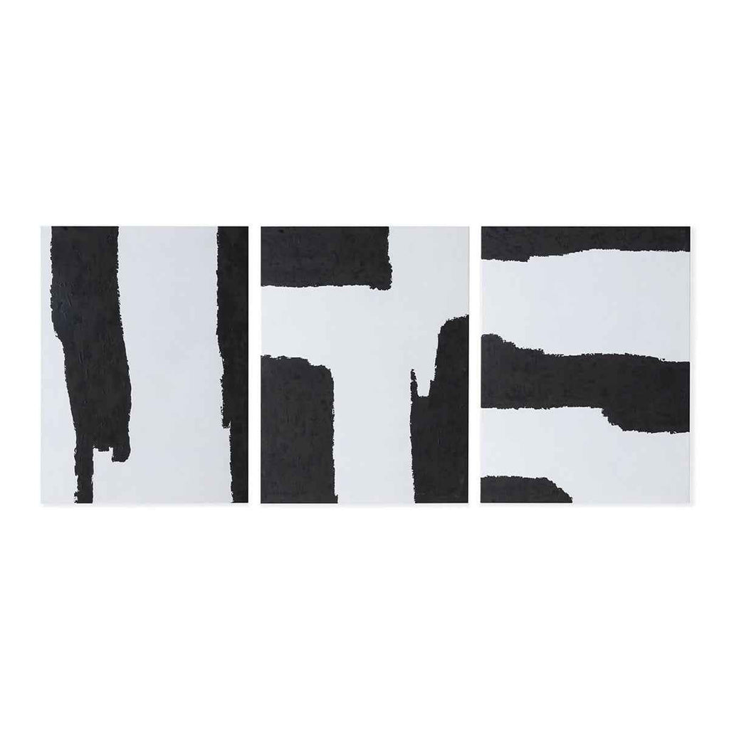 Lienzo 270x5x120 Lienzo Blanco/Negro