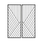 Set/2 Sculpture 40x2x102 / 40x2x102 Metal -- Negro