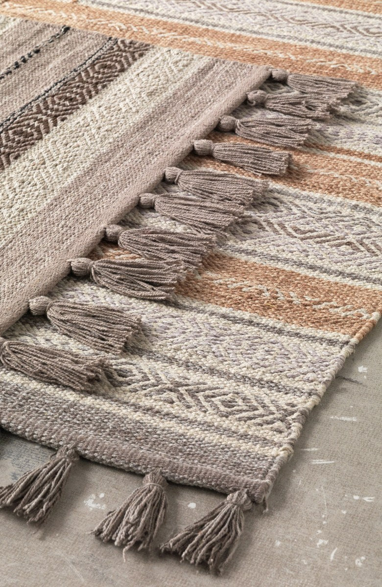 ALFOMBRA ALGODON ROJIZO 60X120 CM