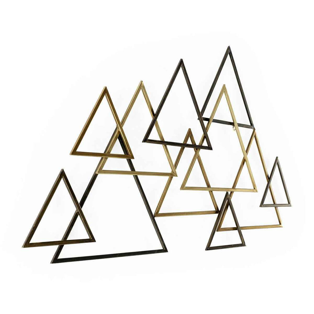 Escultura 111x3x64 Metal -- Dorado/Negro/Cobre