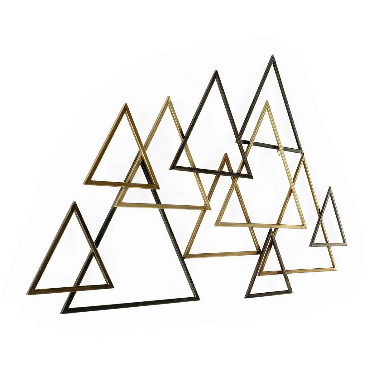 Escultura 111x3x64 Metal -- Dorado/Negro/Cobre