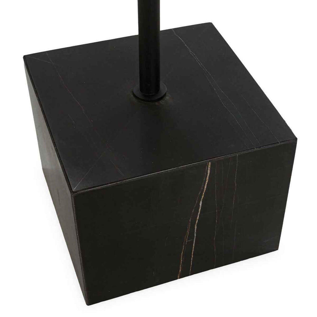 Mesa de Centro 81x81x47 Metal/Mármol Negro/Dorado