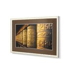 Cuadro 127x3x81 Cristal/Madera Blanco