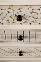 MESITA DE NOCHE MADERA DE ALAMO COLOR NATURAL, PATAS PINO MACIZO