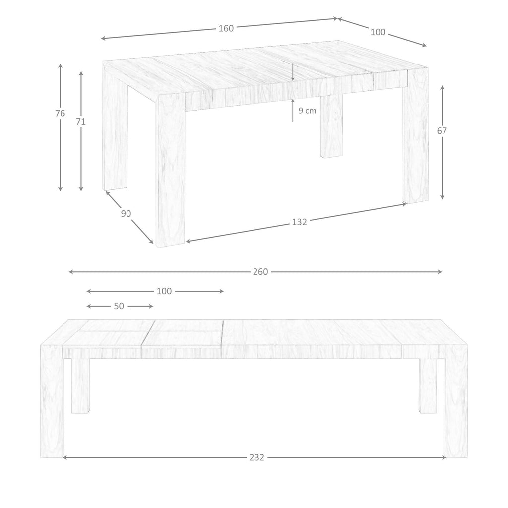 Mesa de comedor extensible rectangular de nogal de Ángel Cerdá, vista adicional 9