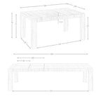 Mesa de comedor extensible rectangular de nogal de Ángel Cerdá, vista adicional 9