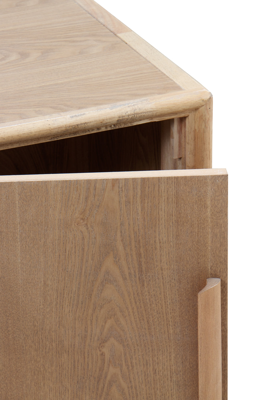 MESITA DE NOCHE 1 PUERTA MADERA DE FRESNO NATURAL