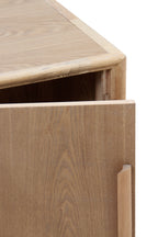 MESITA DE NOCHE 1 PUERTA MADERA DE FRESNO NATURAL