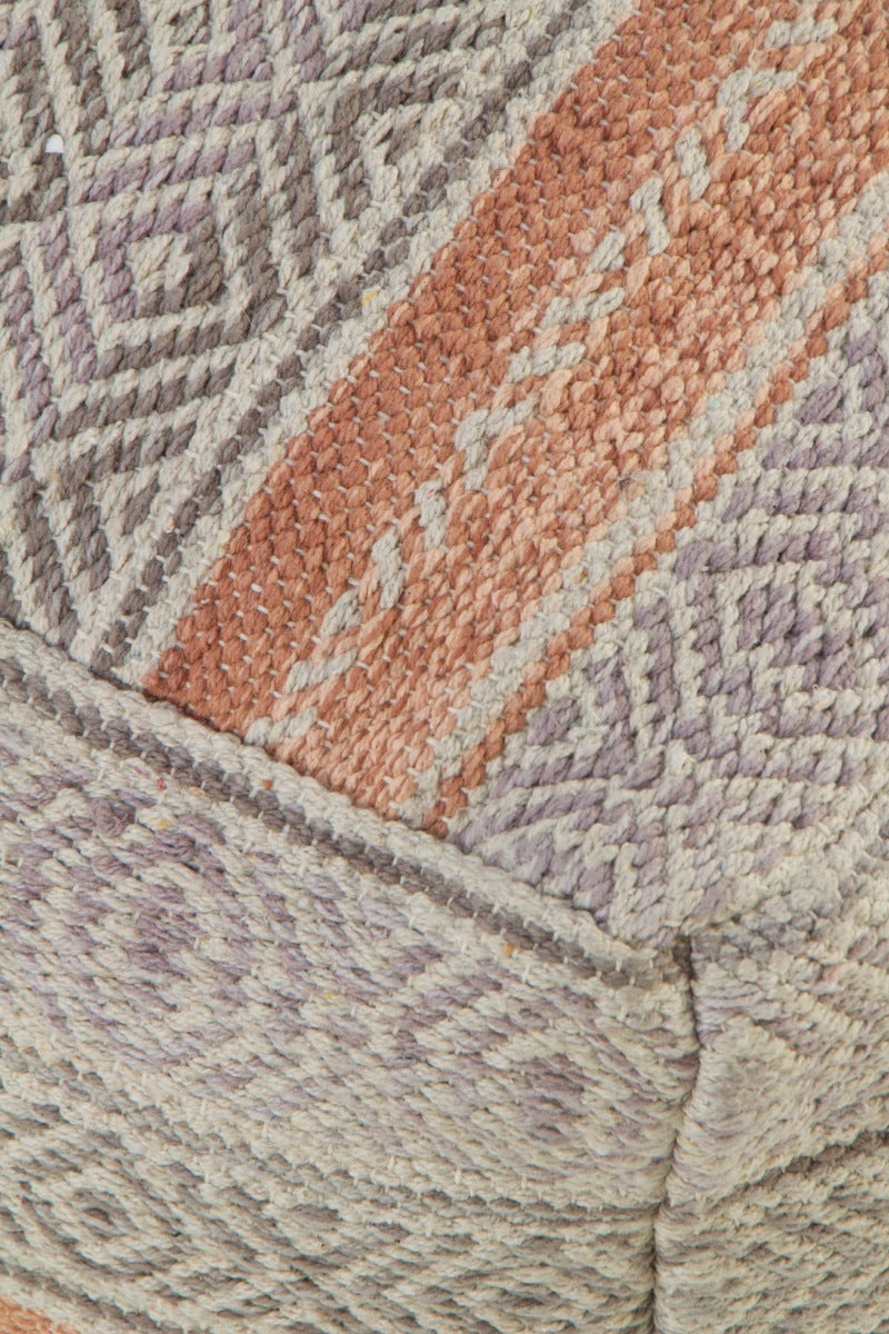 PUF ALGODON ROJIZO 45X45X35 CM