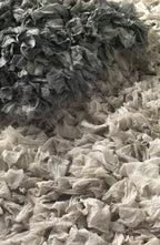 ALFOMBRA ALGODON Y POLIESTER BLANCO 60X120 CM