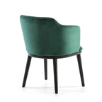 Silla 61x48x78 Madera de Haya/Tela Negro/Verde