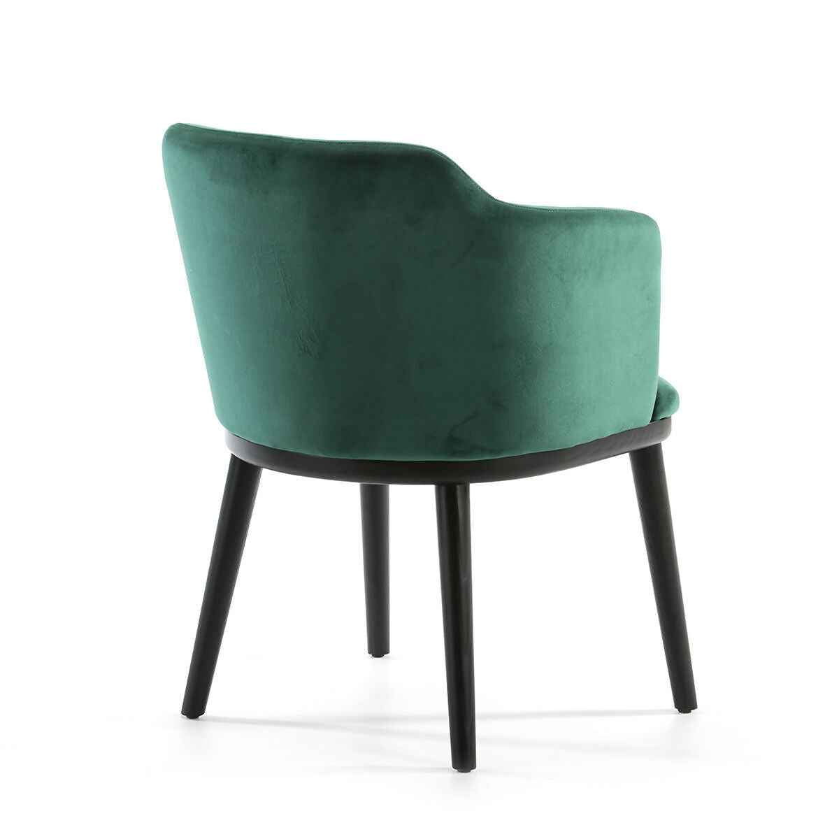 Silla 61x48x78 Madera de Haya/Tela Negro/Verde