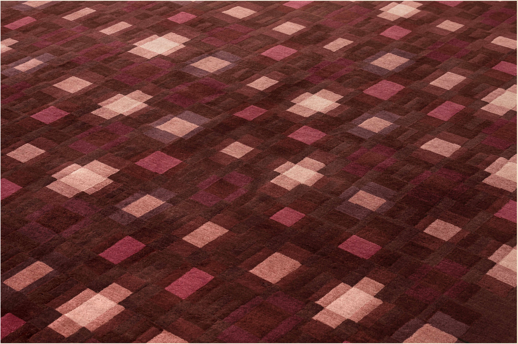 ALFOMBRA HAND KNOTTED ECHO RED 170X240