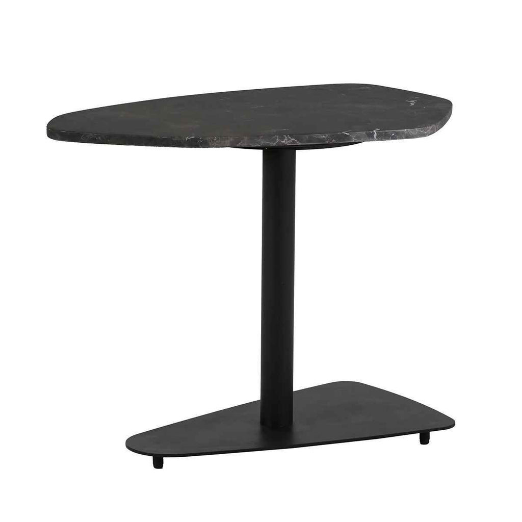 Mesa Auxiliar 66x45x52 Metal/Mármol -- Negro
