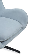 SILLON GIRATORIO TAPIZADO, PATAS METALICAS