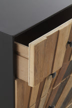 SINFONIER MADERA LAMINADA 4 CAJONES CON BASE METALICA