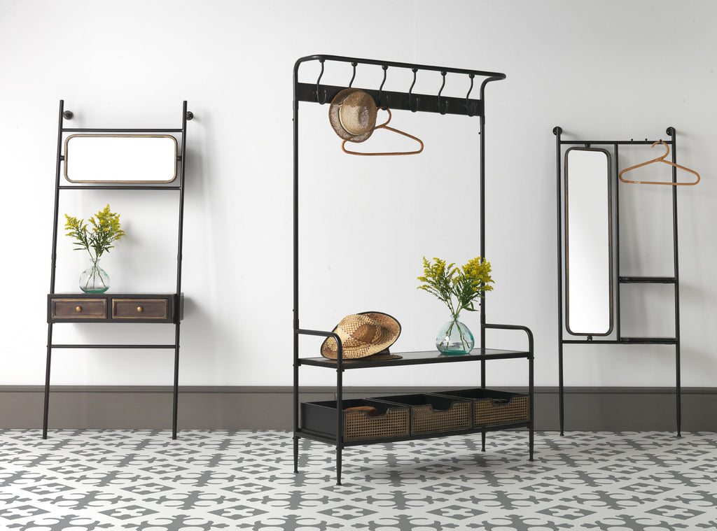 ESTANTE DE PIE A PARED ESTRUCTURA METAL