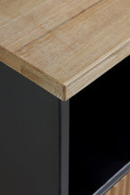 APARADOR METALICO CON SOBRE DE MADERA