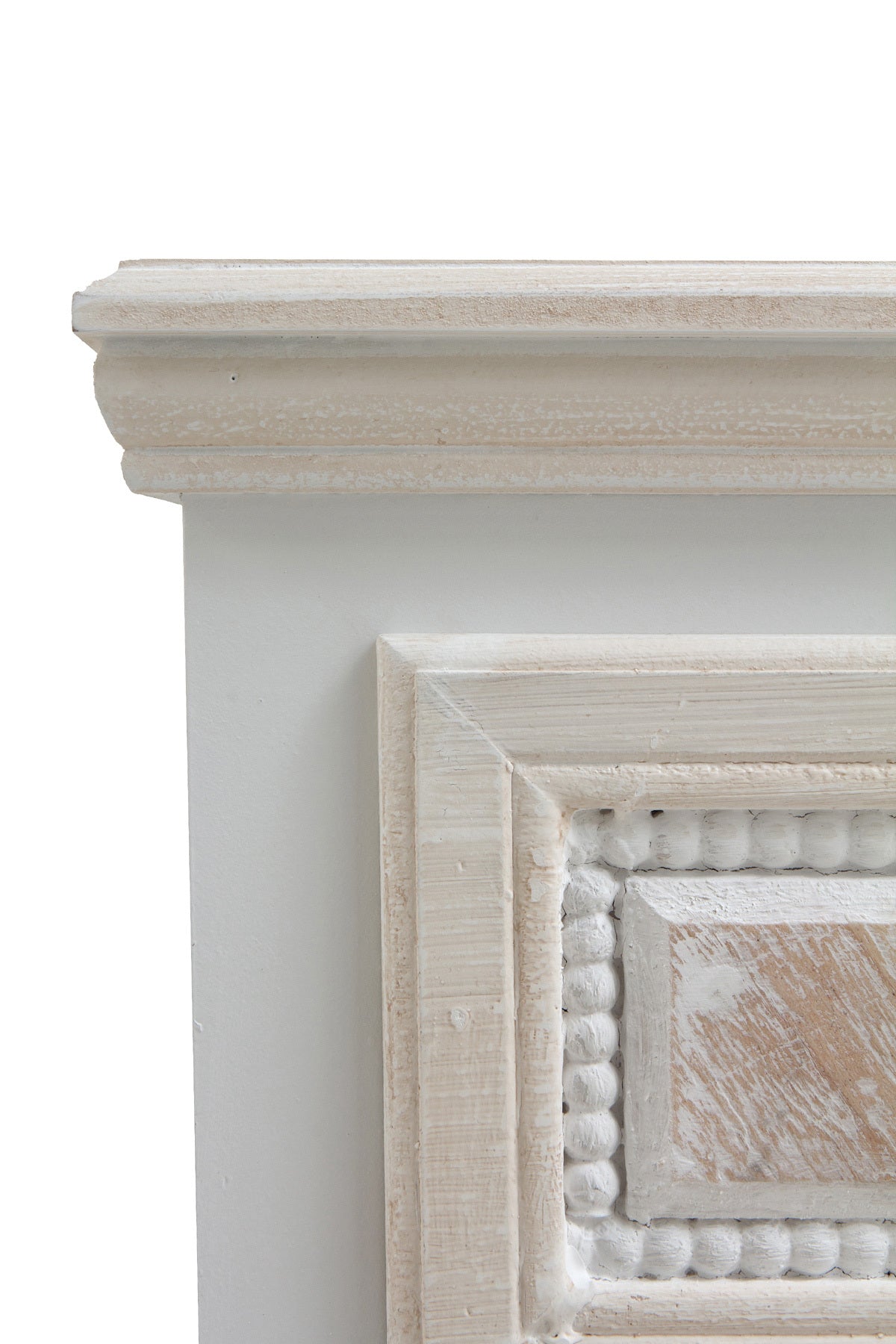 SINFONIER 5 CAJONES MADERA BLANCO SOBRE Y FRONTIS EN CREMA