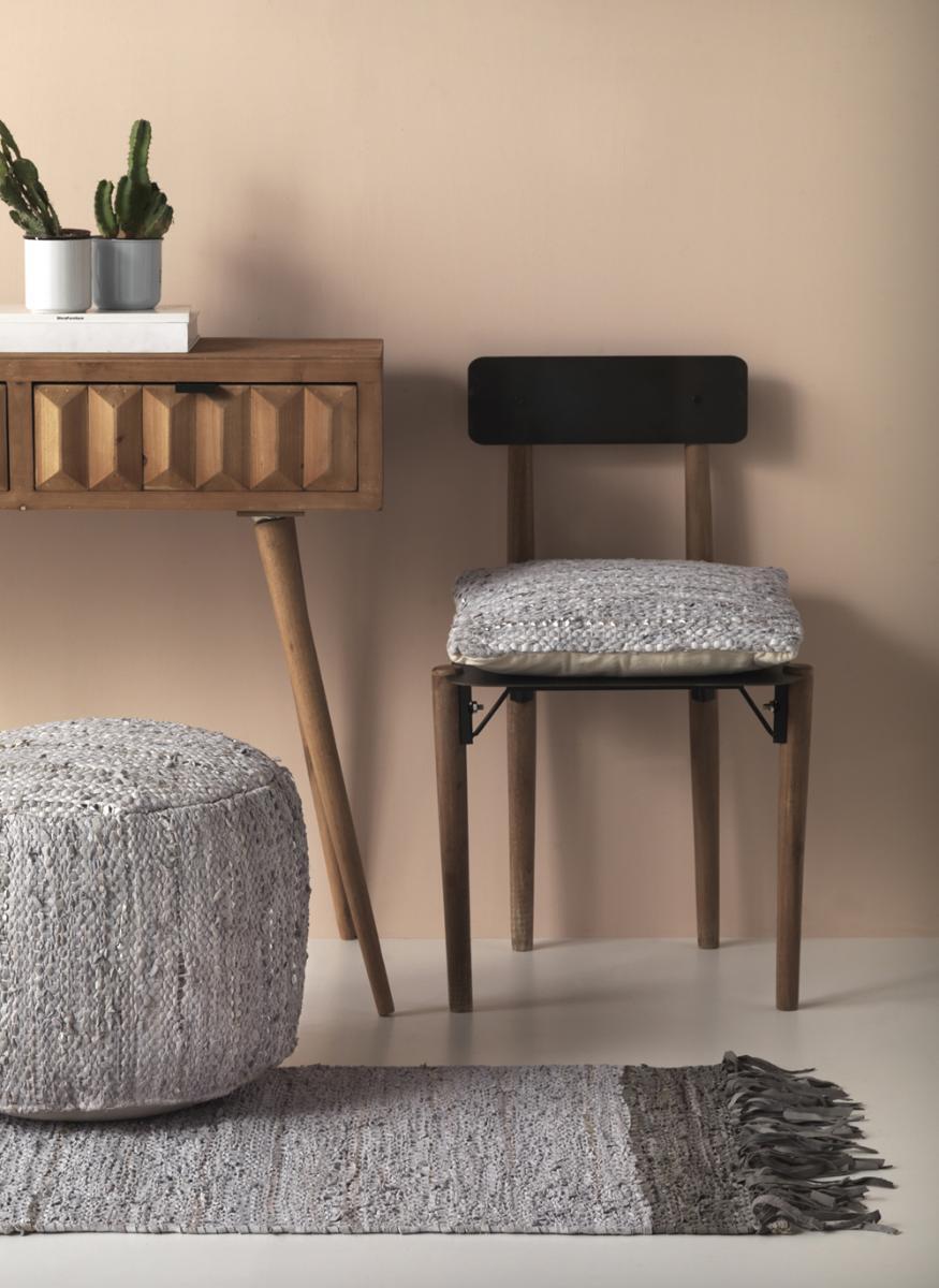 ALFOMBRA PIEL Y ALGODON 60X120 CM