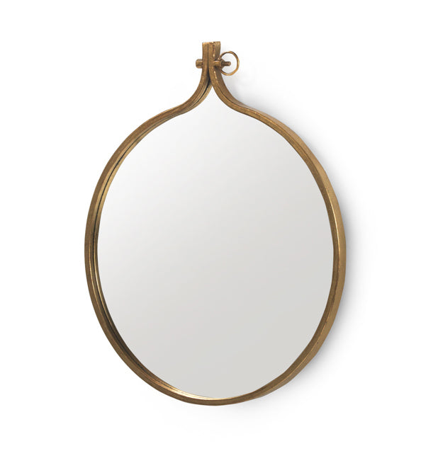 ESPEJO MURAL METAL DORADO