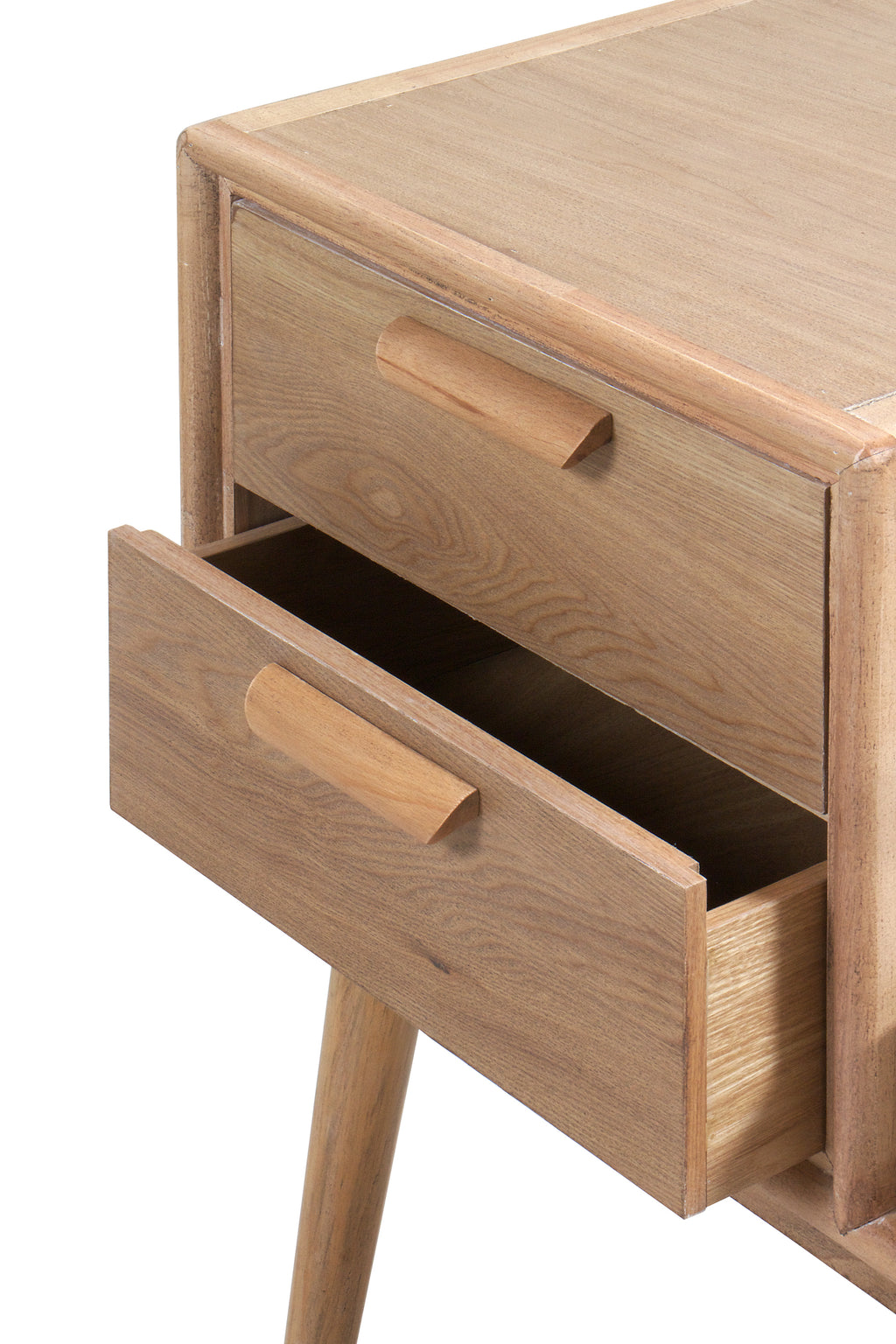 BANCO CON COJIN Y 2 CAJONES MADERA DE FRESNO NATURAL