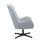 SILLON GIRATORIO TAPIZADO, PATAS METALICAS