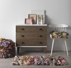 POUF ALGODON Y POLIESTER 45X45X35 CM