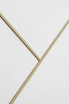 CABEZAL LACADO EN BLANCO DECORADO EN ORO 110X60