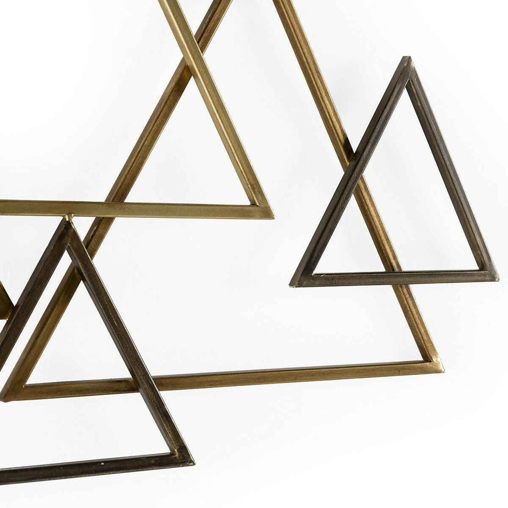Escultura 111x3x64 Metal -- Dorado/Negro/Cobre