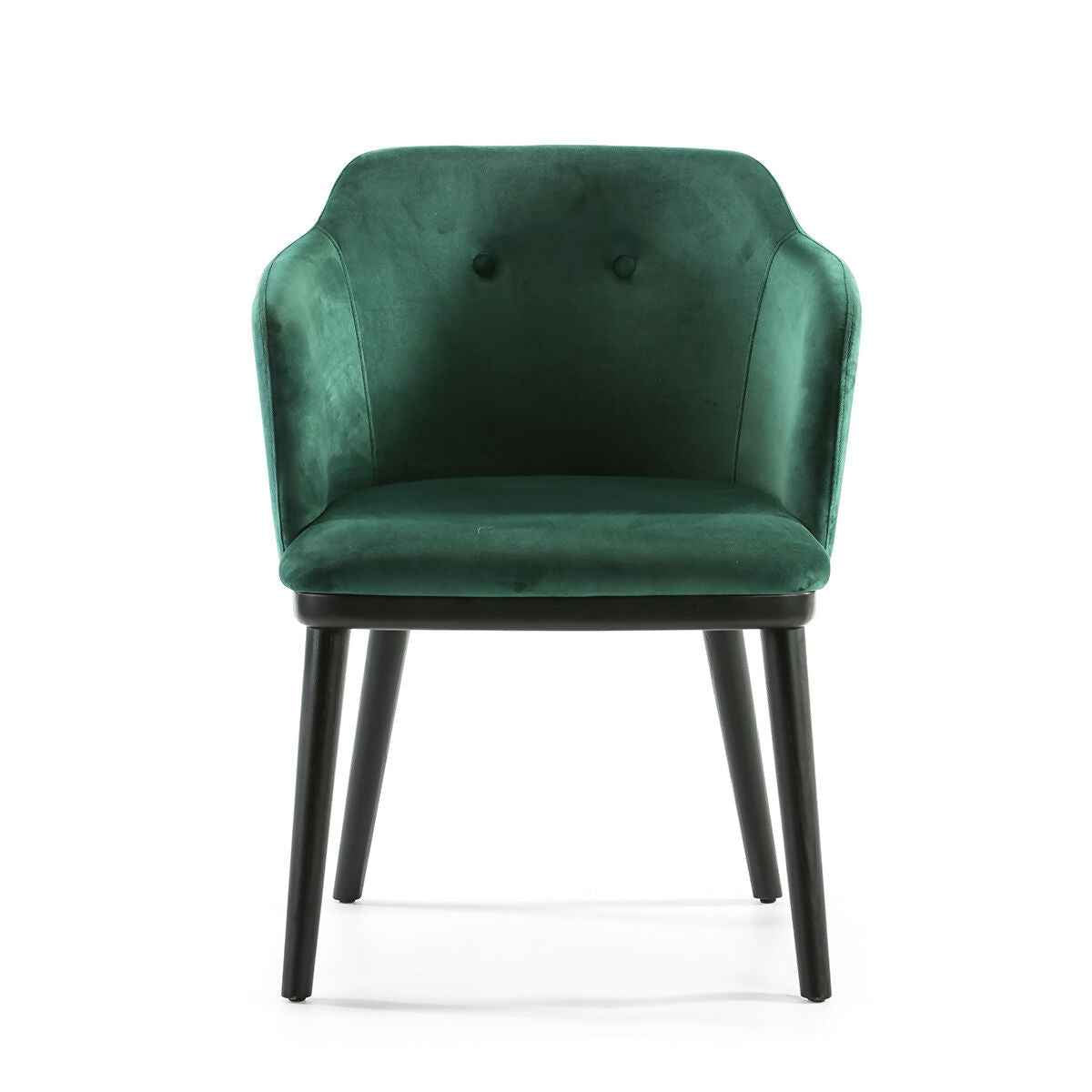 Silla 61x48x78 Madera de Haya/Tela Negro/Verde