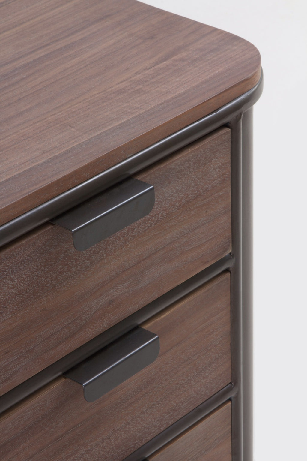 SINFONIER METALICO CON ENCIMERA Y 4 CAJONES DE MADERA