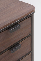 SINFONIER METALICO CON ENCIMERA Y 4 CAJONES DE MADERA