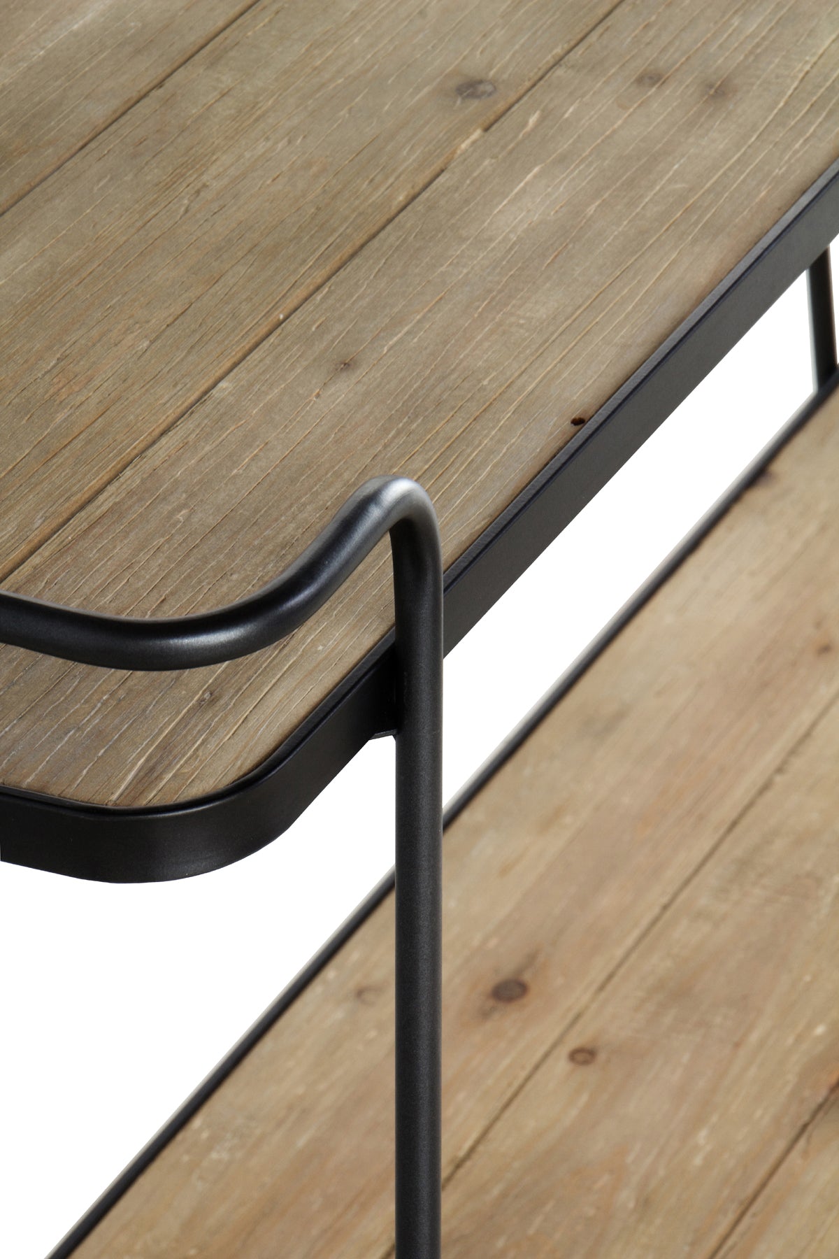 MUEBLE AUXILIAR MADERA DE ABETO Y HIERRO