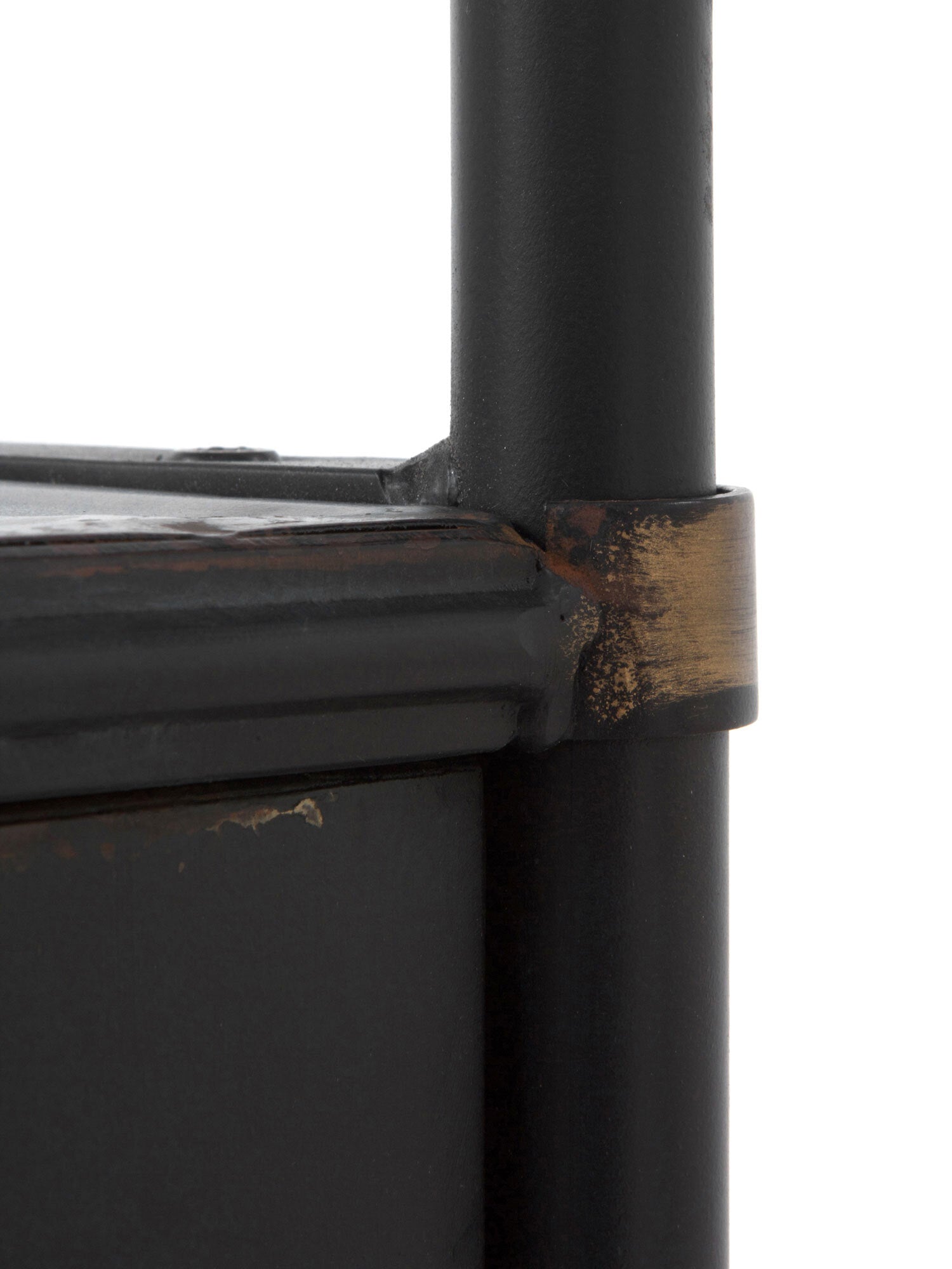 ESTANTERIA CON ESTRUCTURA DE METAL, PUERTAS CON CRISTAL DE FORMA OVAL