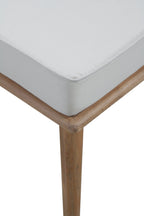 BANCO CON COJIN Y 2 CAJONES MADERA DE FRESNO NATURAL