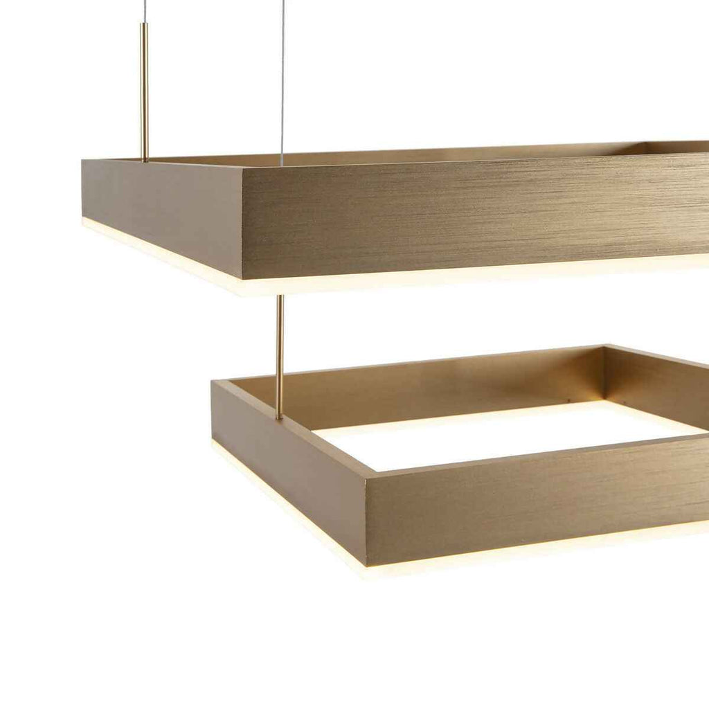 Lámpara de Techo 60x60x120 Metal Dorado