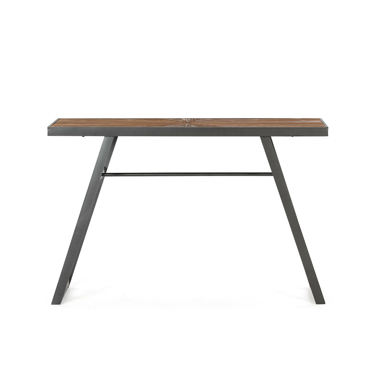 Consola 120x35x77 Madera/Metal Negro