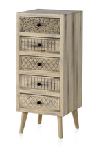 SINFONIER 5 CJS MADERA DE ALAMO COLOR NATURAL, PATAS PINO MACIZO