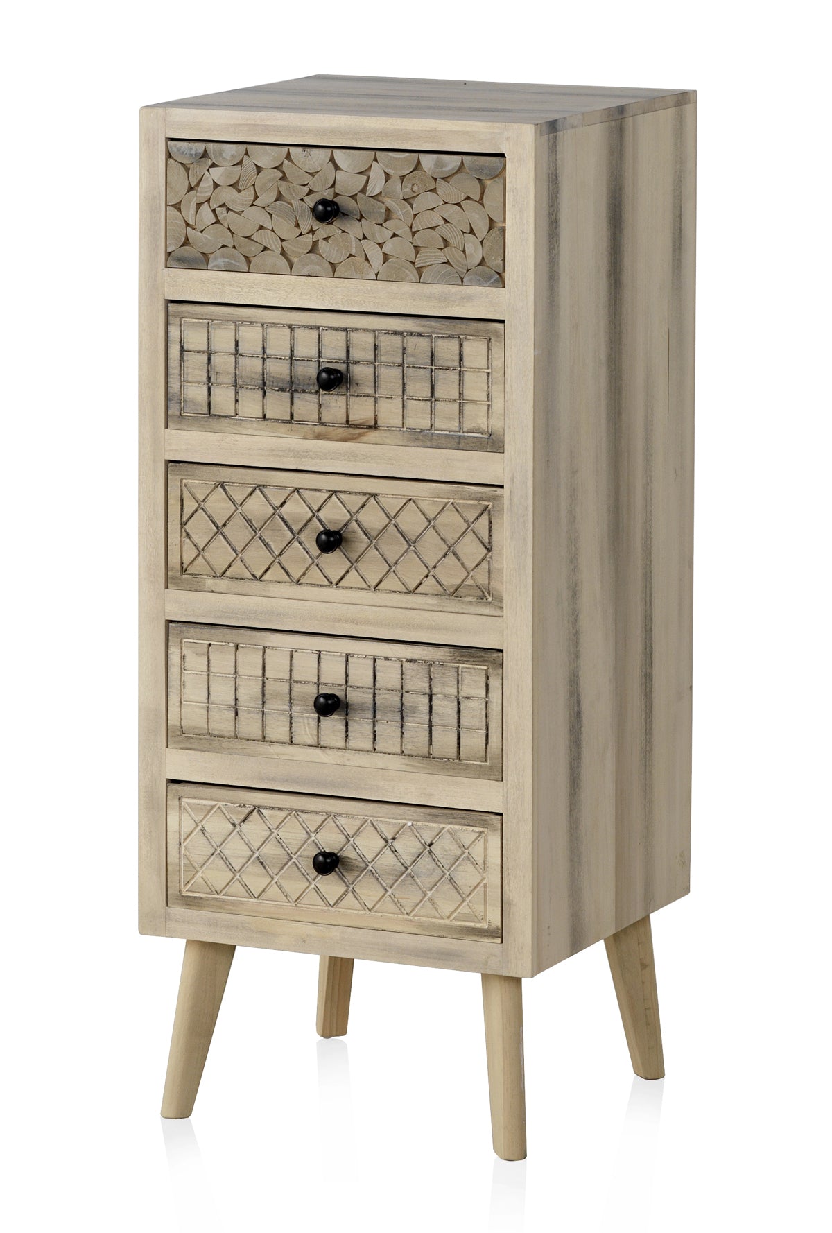 SINFONIER 5 CJS MADERA DE ALAMO COLOR NATURAL, PATAS PINO MACIZO