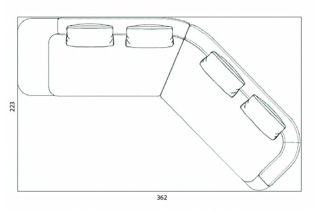 Morgan composición de sofá moderno