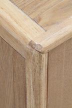 MESITA DE NOCHE 1 PUERTA MADERA DE FRESNO NATURAL